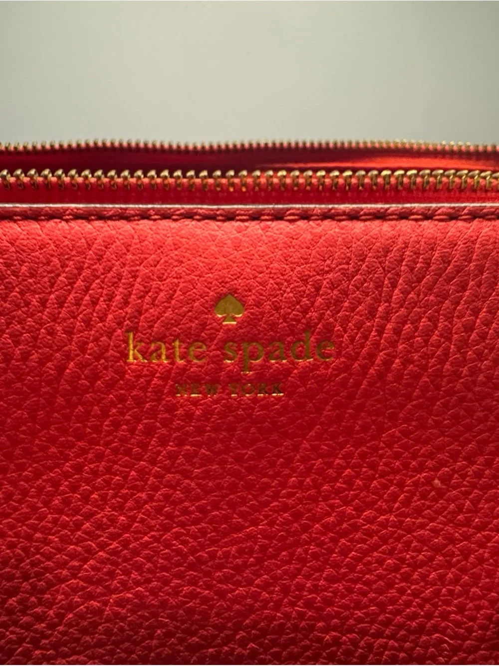 Kate Spade New York Pebbled Leather Satchel/Crossbody- Watermelon Red/Pink
